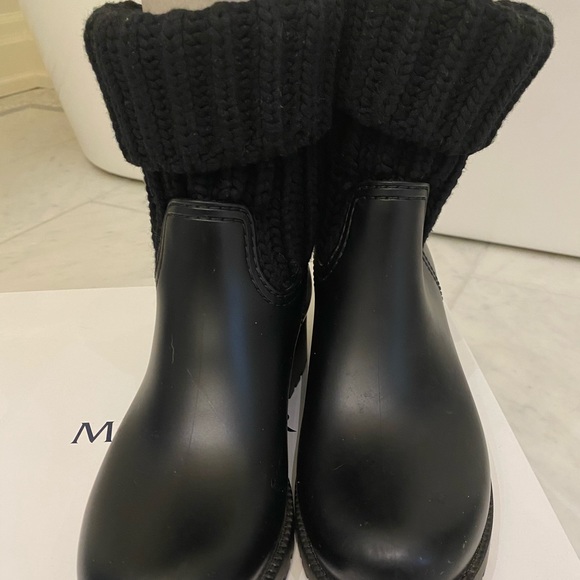Moncler Ginette rain boot with knit cuff - Picture 3 of 9